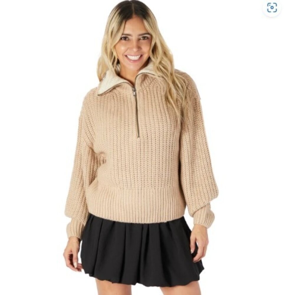 NEW! RD STYLE Troyer Half Zip Sweater - Size Small